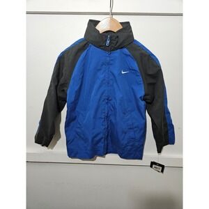 Nike Kids Royal Blue Black Windbreaker Jacket Style 8M8437 Size 5